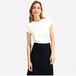Everlane Women's Japanese Go Weave Black Midi Skirt Size 0
